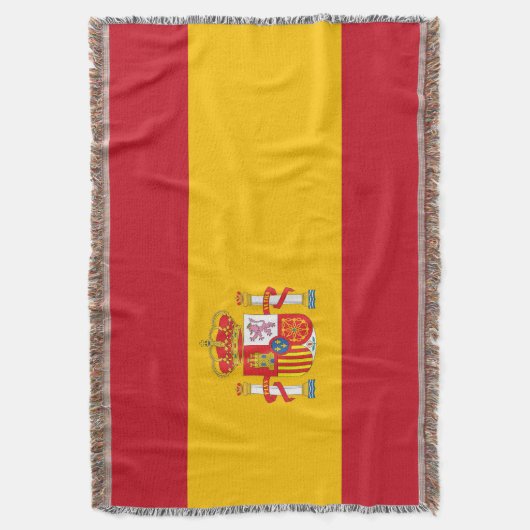 vlag van Spanje Deken (Voorkant Verticaal)