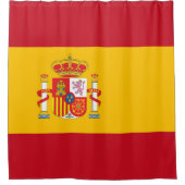 Vlag van Spanje Douchegordijn (Voorkant)