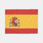 Vlag van Spanje Fleece Deken (Voorkant (Horizontaal))