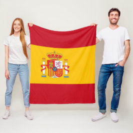 vlag van Spanje Fleece Deken