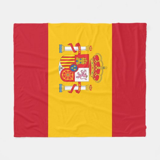 vlag van Spanje Fleece Deken (Voorkant (Horizontaal))