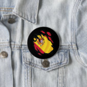 Vlag van Spanje Gescheurd Ronde Button 7,6 Cm (In situ)