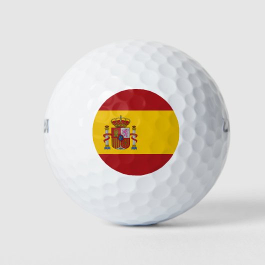 Vlag van Spanje Golfballen (Voorkant)