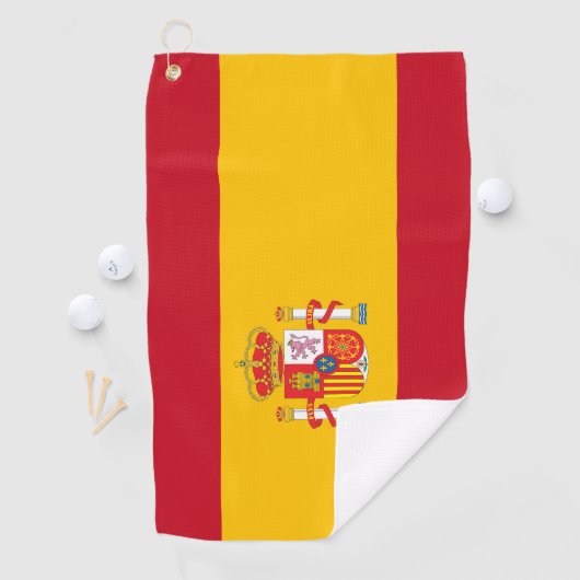 vlag van Spanje Golfhanddoek (Insitu)