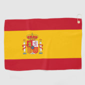 vlag van Spanje Golfhanddoek (Horizontaal)