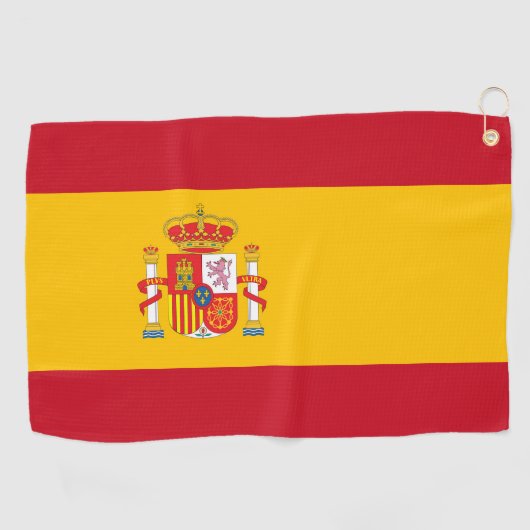vlag van Spanje Golfhanddoek (Horizontaal)