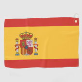 Vlag van Spanje Golfhanddoek (Horizontaal)