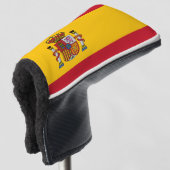 vlag van Spanje Golfheadcover (3/4 voorkant)