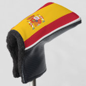 vlag van Spanje Golfheadcover (3/4 voorkant)