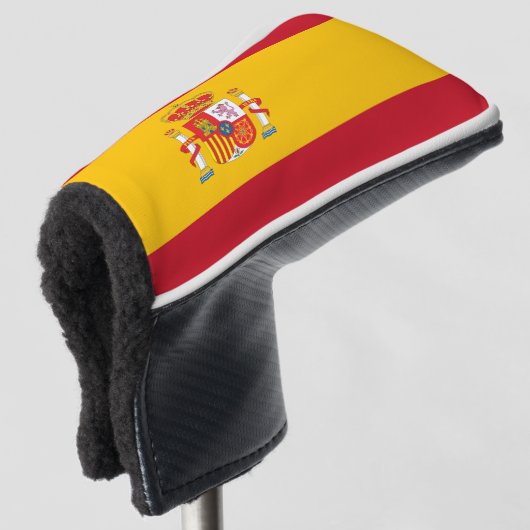 vlag van Spanje Golfheadcover (3/4 voorkant)