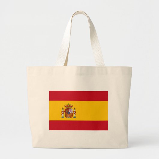 Vlag van Spanje Grote Tote Bag (Voorkant)