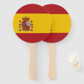 Vlag van Spanje Handwaaier (Voorkant en achterkant)