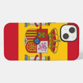 vlag van spanje iPhone hoesje (Achterkant horizontaal)