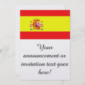 Vlag van Spanje Kaart (Voorkant / Achterkant)