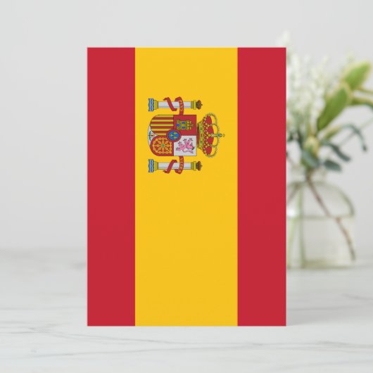 vlag van Spanje Kaart (Staand voorkant)