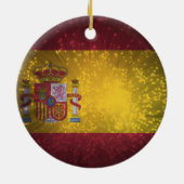 Vlag van Spanje Keramisch Ornament (Achterkant)