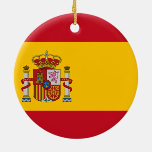 Vlag van Spanje Keramisch Ornament (Achterkant)