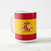 vlag van Spanje Koffiemok (Voorkant links)