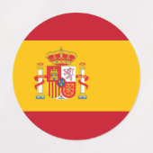 Vlag van Spanje Labels (Design 1)