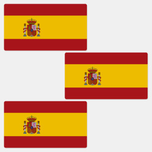 Vlag van Spanje Labels