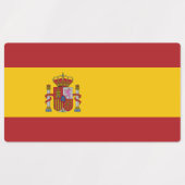Vlag van Spanje Labels (Design 2)