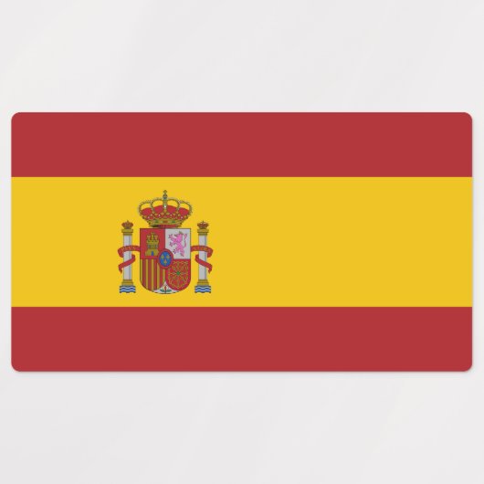 Vlag van Spanje Labels (Design 2)