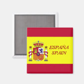 Vlag van Spanje Magneet (Voorkant / Achterkant)
