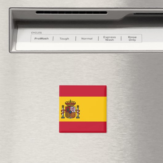 Vlag van Spanje Magneet (Insitu (Vaatwasser))