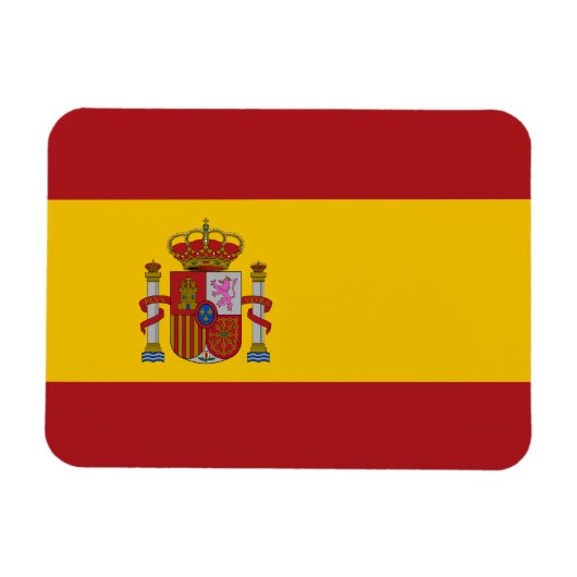 Vlag van Spanje Magneet (Horizontaal)