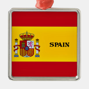 Vlag van Spanje Metalen Ornament