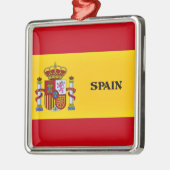Vlag van Spanje Metalen Ornament (Links)