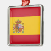 Vlag van Spanje Metalen Ornament (Links)