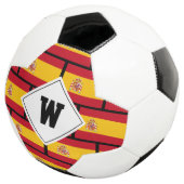 VLAG VAN SPANJE-Monogram Voetbal (Drie kwart)