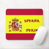 Vlag van Spanje Muismat (Met muis)