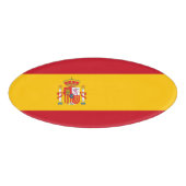 vlag van Spanje Naambadge (Voorkant)