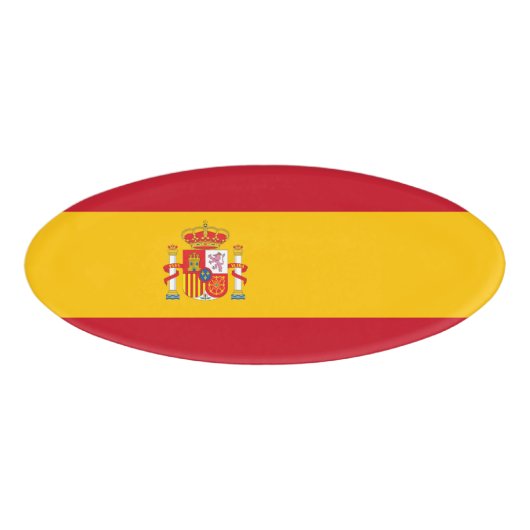vlag van Spanje Naambadge (Voorkant)