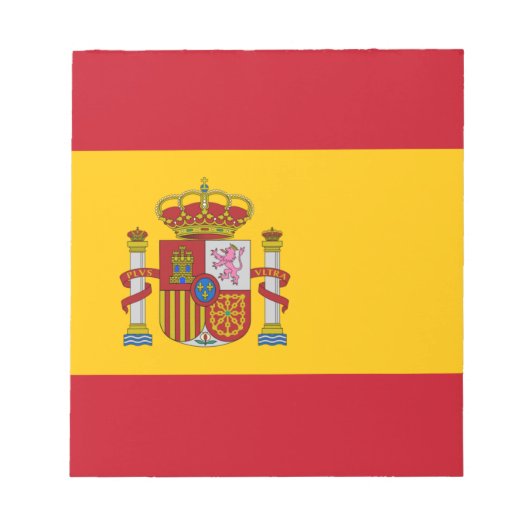 Vlag van Spanje Notitieblok (Voorkant)