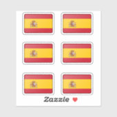 Vlag van Spanje Pakket Sticker (Vel)