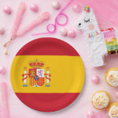 Vlag van Spanje Papieren Bordje (Feest)