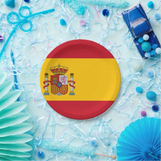 vlag van Spanje Papieren Bordje (Feest)