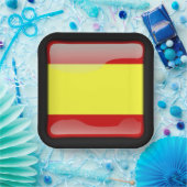 Vlag_van_Spanje Papieren Bordje (Feest)