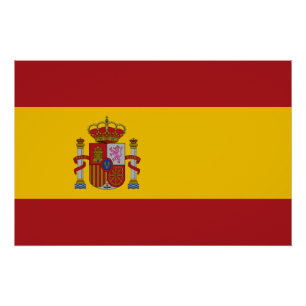Vlag van Spanje Perfect Poster