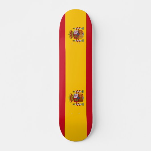 vlag van Spanje Persoonlijk Skateboard (Voorkant)