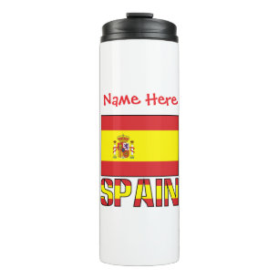Vlag van Spanje Persoonlijk Thermosbeker