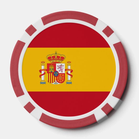 vlag van Spanje Poker Chips (Achterkant)