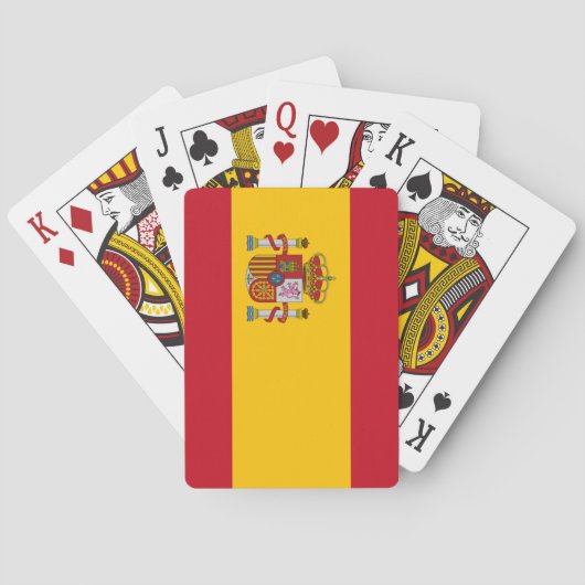 Vlag van Spanje Pokerkaarten (Achterkant)
