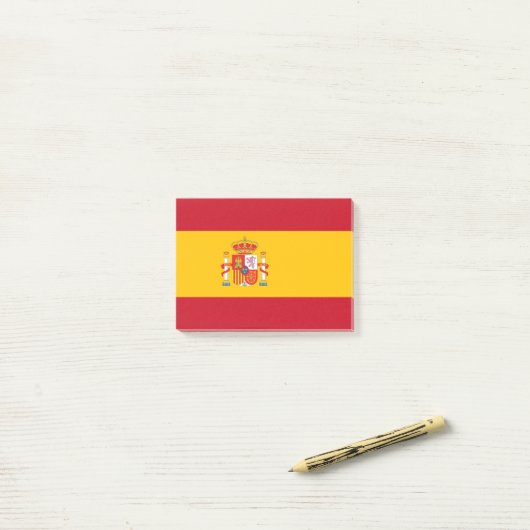 vlag van Spanje Post-it® Notes (Op bureau)