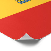 Vlag van Spanje Poster (Hoek)