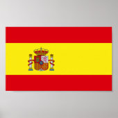 Vlag van Spanje Poster (Voorkant)
