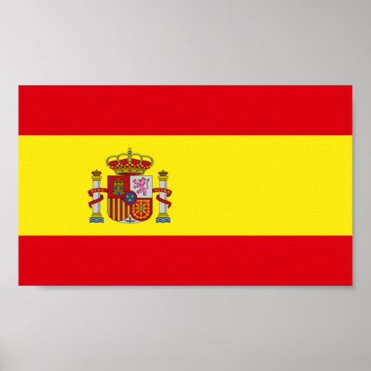 Vlag van Spanje Poster (Voorkant)